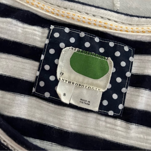 Anthropologie Navy Striped Tank w/ Pocket Detail - Picture 5 of 5